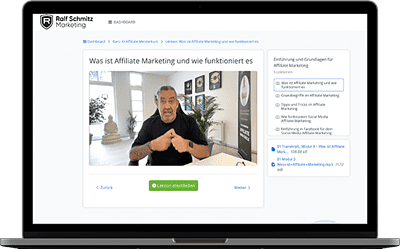 Der KI-Affiliate-Meisterkurs von Ralf Schmitz 🌟 Über 8 Stunden Videos, 10 Lektionen warten auf Dich. Plus, ein Erfolgs-Mindset gratis! Schnapp Dir jetzt Deinen Platz!